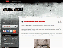 Tablet Screenshot of martialmakers.com